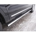 Пороги овальные с накладкой Ford Explorer 5 рестайлинг