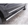Пороги овальные с накладкой Ford Explorer 5 рестайлинг