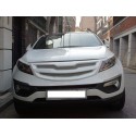 Решетка радиатора вариант 2 с сеткой металлик Kia Sportage 3