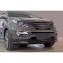Решетка радиатора вариант 3 с сеткой металлик Kia Sportage 3