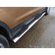 Пороги овальные с накладкой Ford Kuga 2