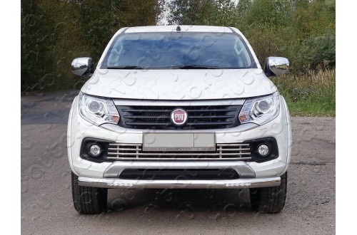 Защита переднего бампера с ДХО Fiat Fullback