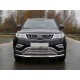 Защита переднего бампера с ДХО Geely Atlas