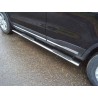 Пороги овальные с накладкой Geely Atlas