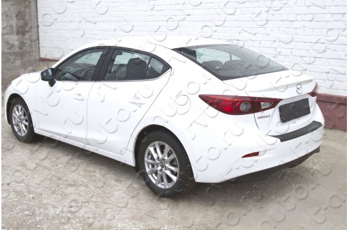 Накладка на задний бампер Mazda 3 BM седан