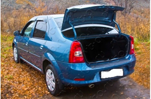 Накладка на задний бампер Renault Logan рестайлинг