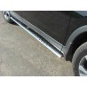 Пороги овальные с проступью Honda CR-V 4