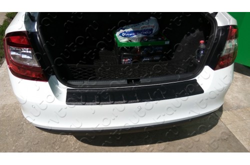 Накладка на задний бампер Skoda Rapid лифтбек