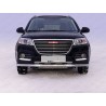 Защита переднего бампера с ДХО Haval H6