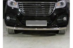 Защита переднего бампера с ДХО Haval H9