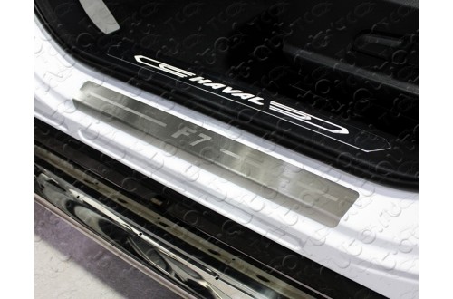 Накладки на пороги Haval F7