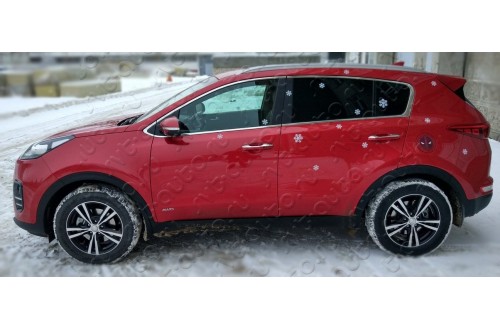 Молдинги дверей Mitsubishi ASX рестайлинг