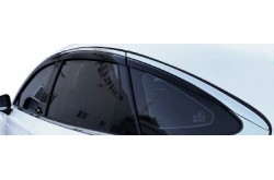 Дефлекторы окон с хромированным молдингом из 6 частей Hyundai Sonata 8
