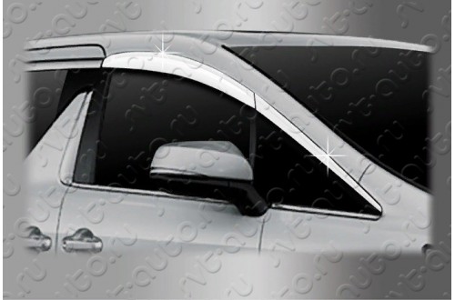 Хромированные дефлекторы окон Toyota Alphard 3