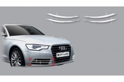 Хромированные молдинги на противотуманные фары Audi A6 C7