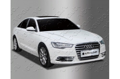 Хромированные накладки на противотуманные фары Audi A6 C7