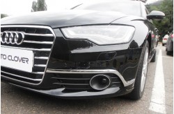 Хромированные молдинги на птф и задний бампер Audi A6 C7