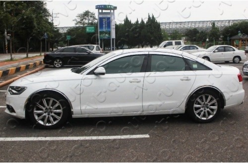 Хромированные накладки на колесные арки Audi A6 C7