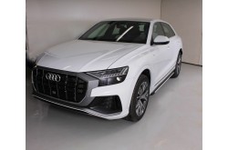 Пороги алюминиевые Slim Line Silver Audi Q8