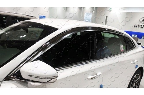 Хромированные дефлекторы окон из 6 частей Hyundai Grandeur 2020
