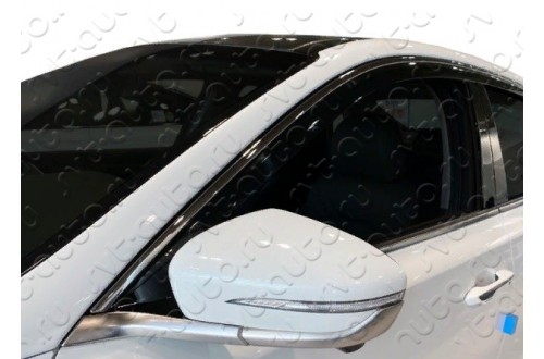 Дефлекторы окон с хромированным молдингом из 6 частей Hyundai Grandeur