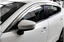 Хромированные дефлекторы окон Mazda 3 BM