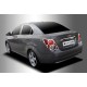 Хромированные накладки на задние фонари Chevrolet Aveo седан