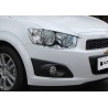 Хромированные накладки на передние фары Chevrolet Aveo 2
