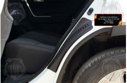 Накладки на внутренние части задних арок со скотчем Toyota Rav 4 2020