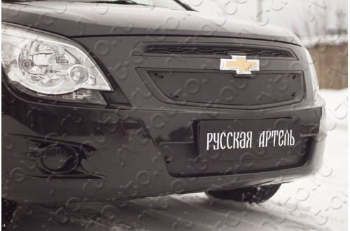 Зимняя заглушка решётки переднего бампера Chevrolet Cobalt 2