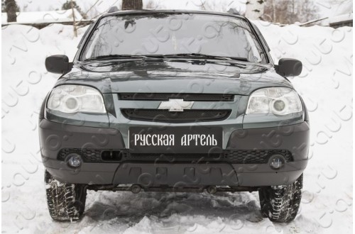 Защитная сетка решетки радиатора и бампера Chevrolet Niva Bertone