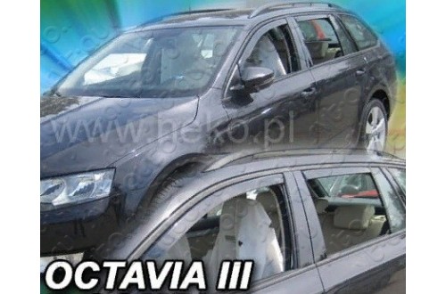 Вставные дефлекторы окон Skoda Octavia A7 универсал