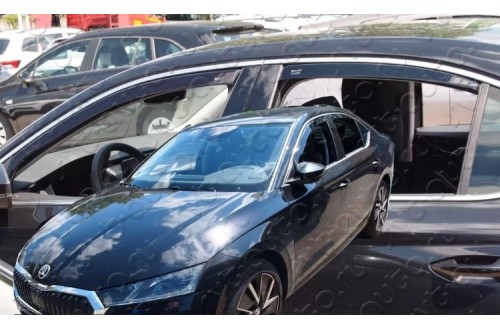 Вставные дефлекторы окон Skoda Octavia A8