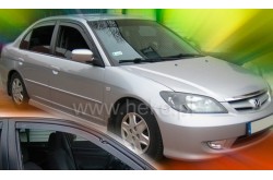 Вставные дефлекторы передних окон Honda Civic 7 седан