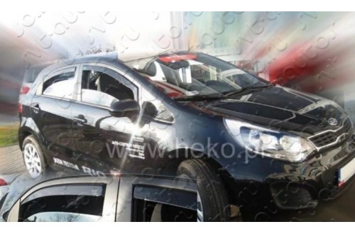 Вставные дефлекторы окон Kia Rio 3 хэтчбек