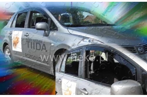 Вставные дефлекторы окон Nissan Tiida седан