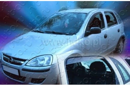 Вставные дефлекторы окон Opel Corsa C