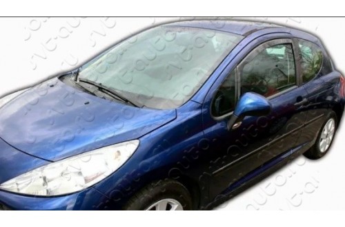 Вставные дефлекторы окон Peugeot 207