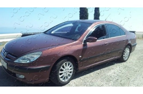 Вставные дефлекторы передних окон Peugeot 607 седан