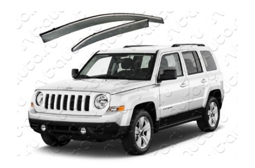 Дефлекторы с хромированным молдингом Jeep Patriot