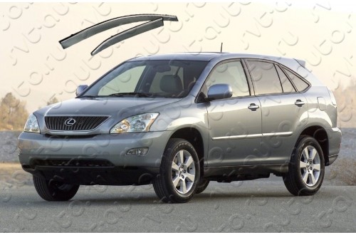 Дефлекторы с хромированным молдингом Lexus Rx330 II