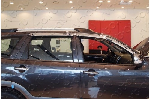 Дефлекторы окон хромированные Kia Mohave