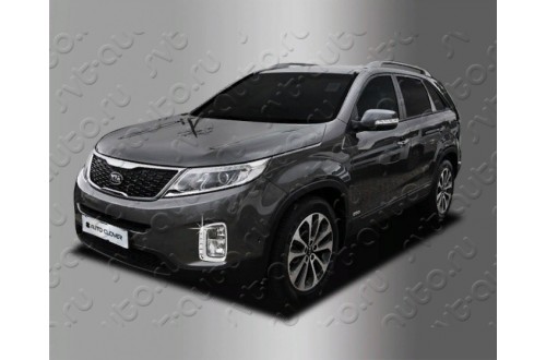 Хромированные накладки на противотуманные фары Kia Sorento XM