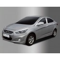 Хромированные накладки стоек дверей Hyundai Solaris 1