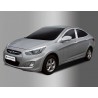 Хромированные накладки стоек дверей Hyundai Solaris 1