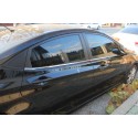 Хромированные молдинги окон нижние Hyundai Solaris 1