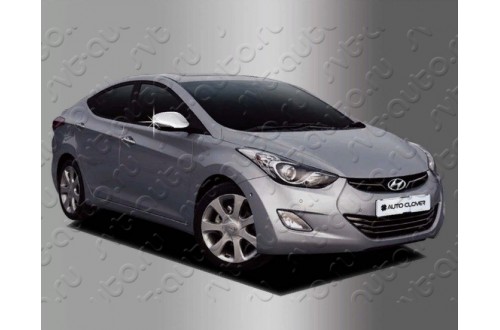 Хромированные накладки на зеркала с повторителем Hyundai Solaris