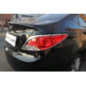 Хромированные накладки на задние фонари Hyundai Solaris