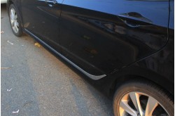 Хромированные молдинги на двери Hyundai Solaris
