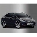 Хромированные накладки на колесные арки Hyundai Solaris